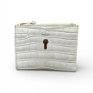 Bally Croc-Embossed Leather Snap Wallet – Made in Italy